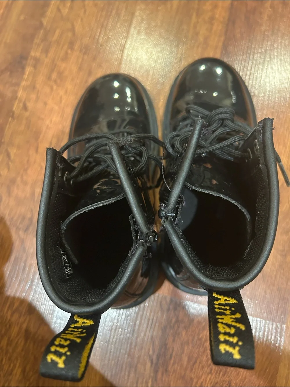 Dr Martens Toddlers 1460 Patent Leather Lace up Boots Size 13